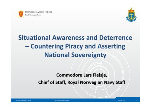 Situational Awareness and Deterrence – Countering Piracy ... - FSi