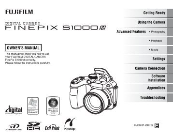FinePix S1000fd Owner's Manual - Fujifilm