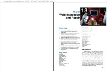 Weld Inspection and Repair - Goodheart-Willcox