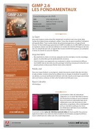 GIMP 2.6 LES FONDAMENTAUX - Gamper-Media