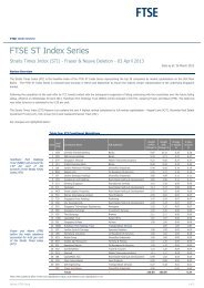 STI Turnover Report (Fraser & Neave deletion) - March 2013 - FTSE