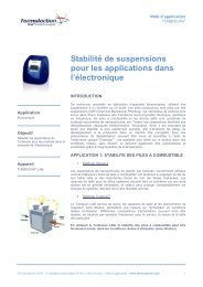 Stabilité de suspensions pour les applications dans l ... - Formulaction