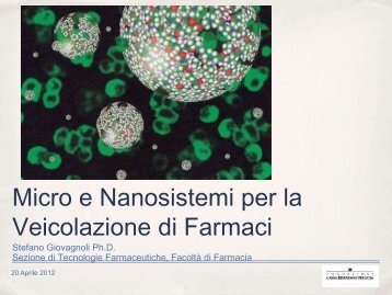 Micro e Nanosistemi per la Veicolazione di Farmaci - Fisica