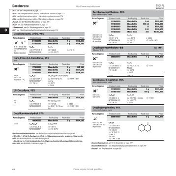 Acros Organics & Maybridge - D