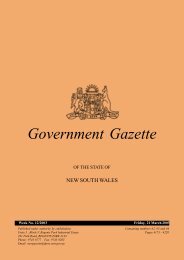Government Gazette 21 March 2003 - Government Gazette - NSW ...