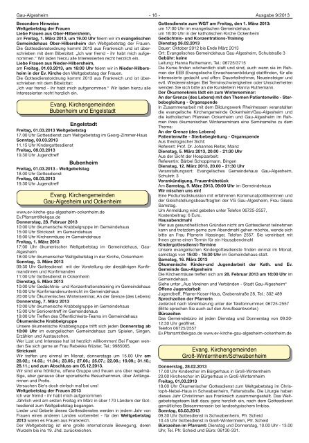 Schwabenheim - Verbandsgemeinde Gau-Algesheim