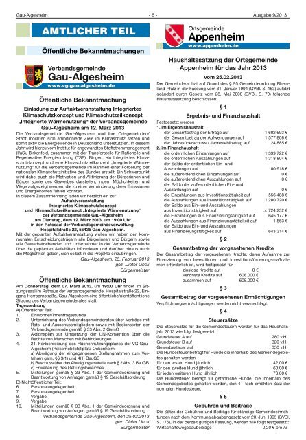 Schwabenheim - Verbandsgemeinde Gau-Algesheim