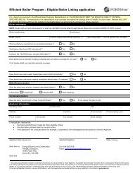 Eligible criteria & application form - FortisBC