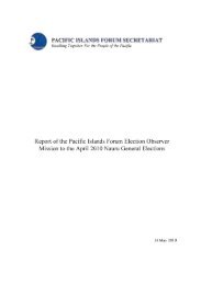 Forum election observation report Nauru 2010 - Pacific Islands ...