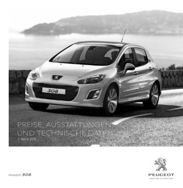 PEUGEOT 308 - Preisliste