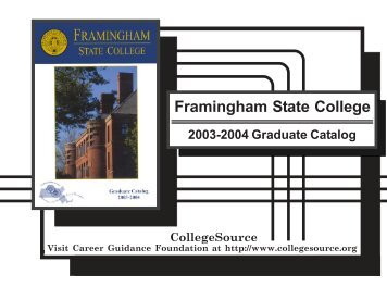2003-2004 - Framingham State University