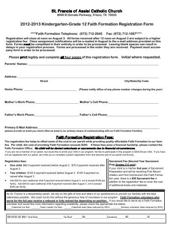 faith formation registration form 2012-2013.pdf - Flocknote