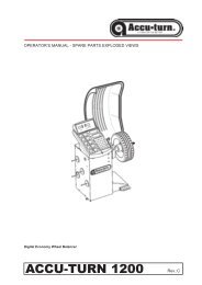 accu-turn 1200 balancer parts breakdown - Atlantic Auto Suppliers