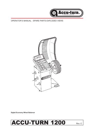 accu-turn 1200 balancer parts breakdown - Atlantic Auto Suppliers