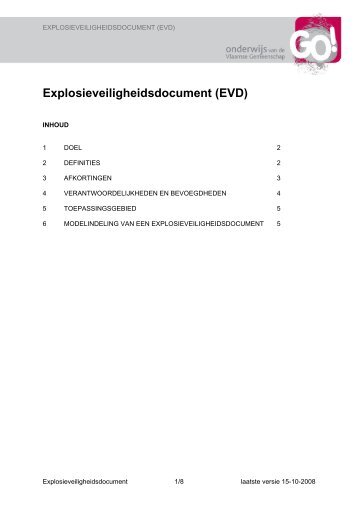 Explosieveiligheidsdocument (EVD)