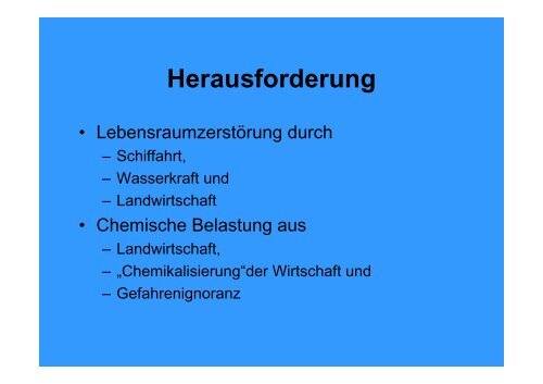 EU Wasser-Rahmenrichtlinie Bedeutung für die ... - Europa im Fluss