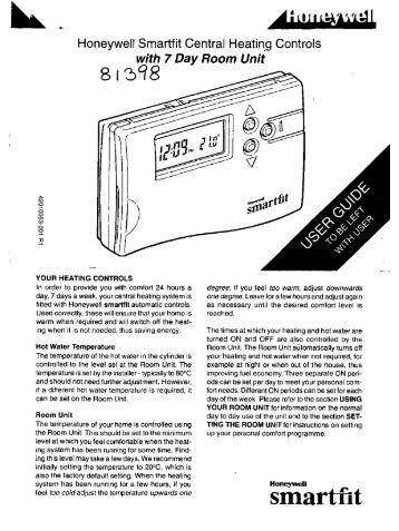 Honeywell Smartfit Central Heating Controls - Free-Instruction ...