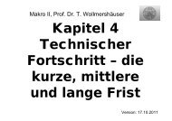 Kapitel 4 Technischer Fortschritt – die kurze, mittlere und lange Frist