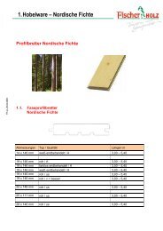 1. Hobelware – Nordische Fichte