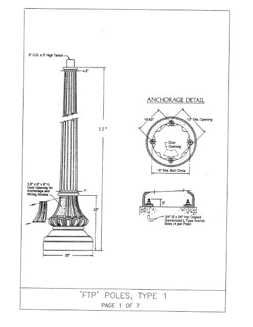 Holophane Wadsworth Cast Aluminum Post