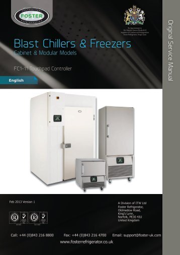 Blast Chillers & Freezers - Foster Spares & Service