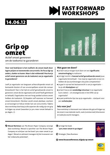 Grip op omzet - Focus Conferences