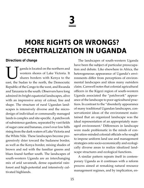 Decentralisation in Uganda Rhetoric-Chapter3. - Foodnet