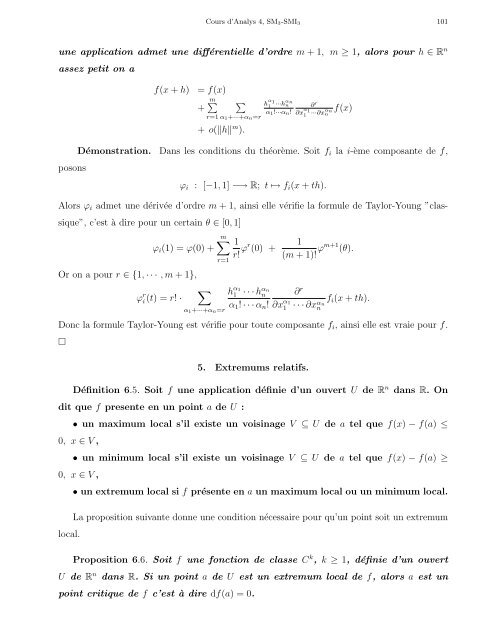 Cours d'Analyse 4 - Faculté des Sciences Rabat