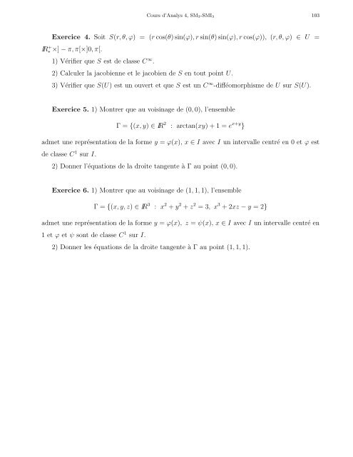 Cours d'Analyse 4 - Faculté des Sciences Rabat