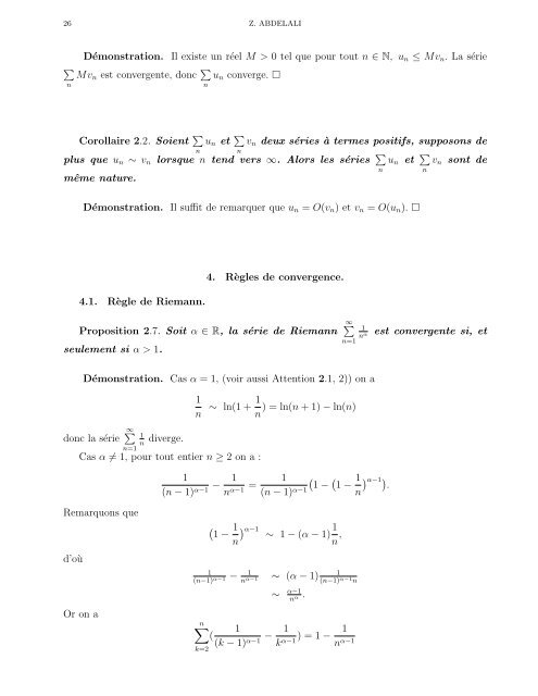 Cours d'Analyse 4 - Faculté des Sciences Rabat