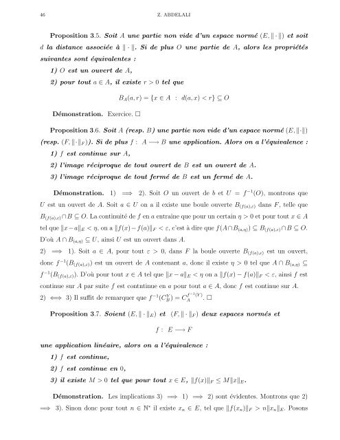 Cours d'Analyse 4 - Faculté des Sciences Rabat