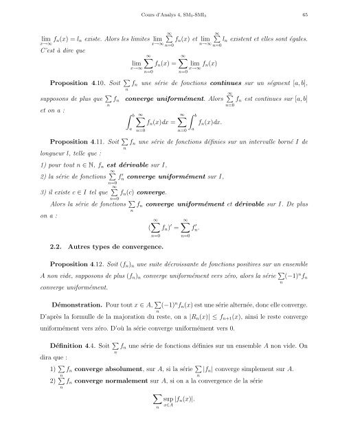 Cours d'Analyse 4 - Faculté des Sciences Rabat