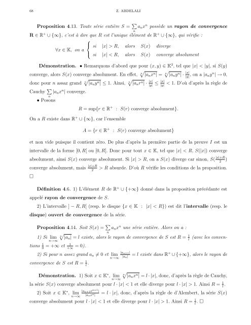 Cours d'Analyse 4 - Faculté des Sciences Rabat