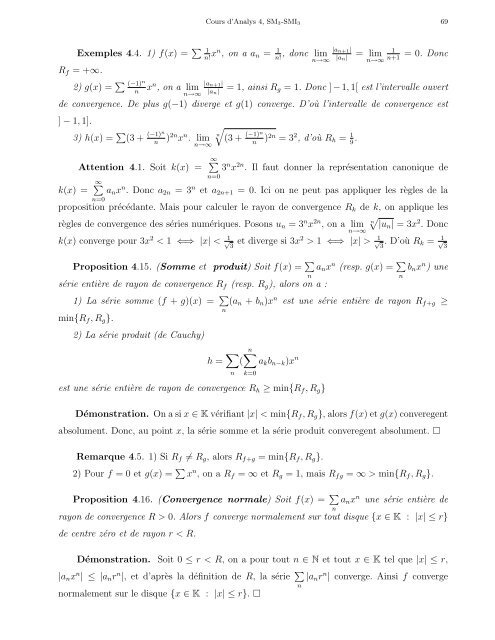 Cours d'Analyse 4 - Faculté des Sciences Rabat