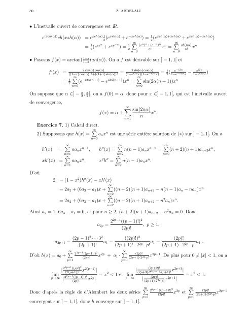 Cours d'Analyse 4 - Faculté des Sciences Rabat