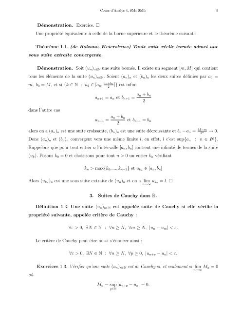 Cours d'Analyse 4 - Faculté des Sciences Rabat