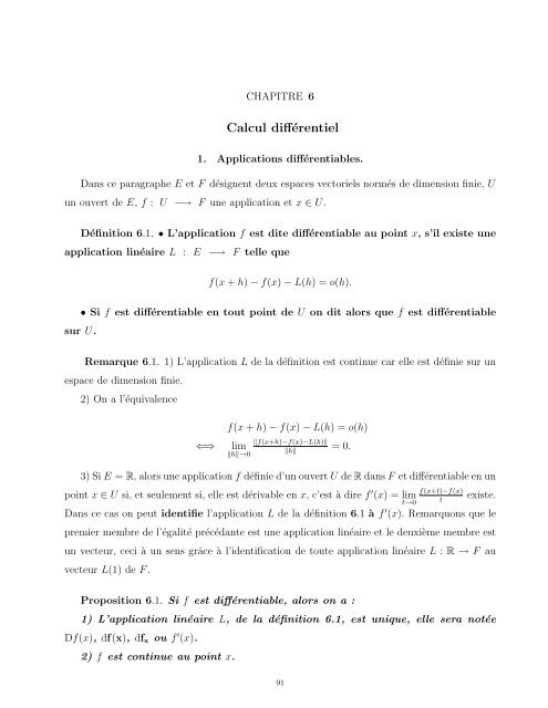 Cours d'Analyse 4 - Faculté des Sciences Rabat