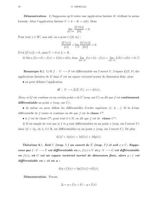 Cours d'Analyse 4 - Faculté des Sciences Rabat