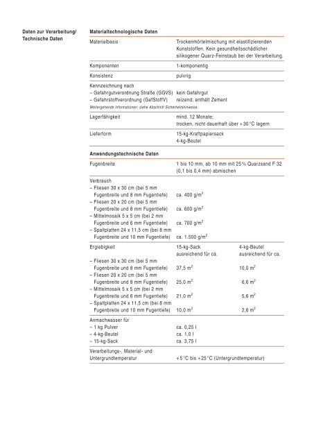 PCI Nanofug ( Fugenmörtel ) - Fliesen Lerche