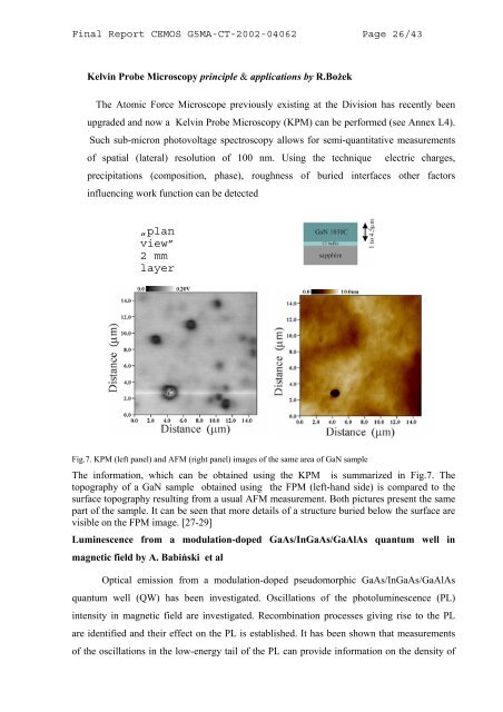 Final Report - Faculty of Physics