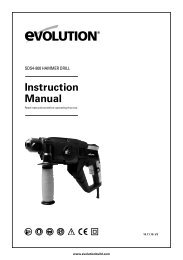 Instruction Manual - Evolution Power Tools Ltd.