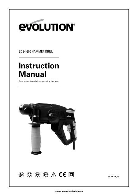 Instruction Manual - Evolution Power Tools Ltd.