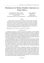 Mechanism for Robust Dataflow Operation on Smart Spaces - FRUCT