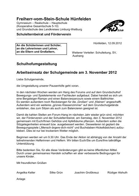 01. Oktober 2012 - Freiherr-vom-Stein-Schule