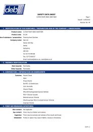 COSHH - Safety data sheet - Futures Supplies & Support Services