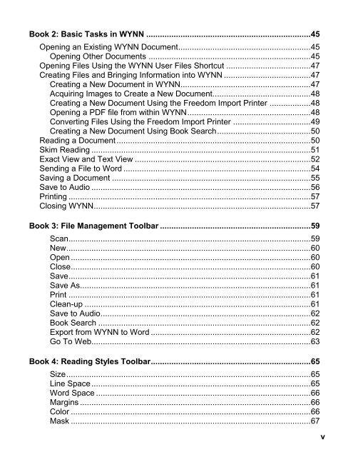 WYNN 7.0 User Guide - Freedom Scientific