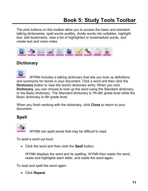 WYNN 7.0 User Guide - Freedom Scientific