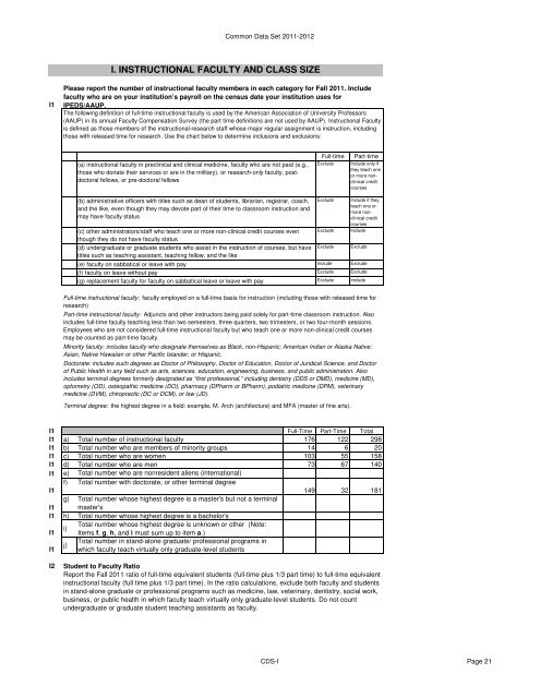 2011-2012 Common Data Set - Framingham State University