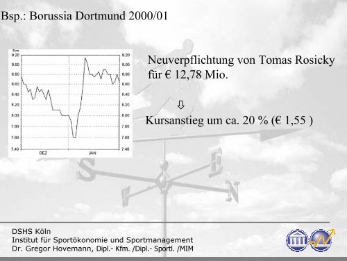 Bedingungen und Perspektiven von Börsengängen im Profisport im ...