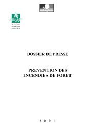 PREVENTION DES INCENDIES DE FORET